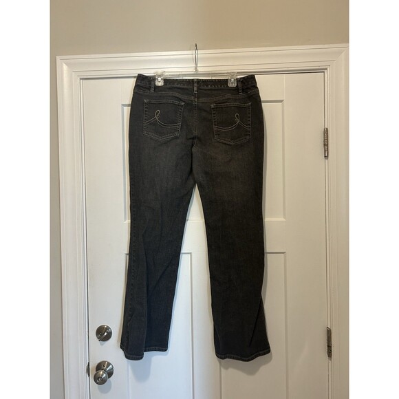 LOFT Women's Curvy Boot Size 14 Blue Med Wash 5 Pocket Jean - Picture 5 of 5